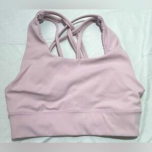 Aritzia TnAction Pink Comfortable Athletic Sports Bra Size Small Strappy Back